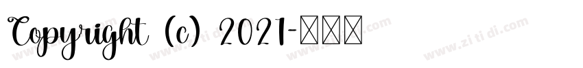 Copyright (c) 2021字体转换
